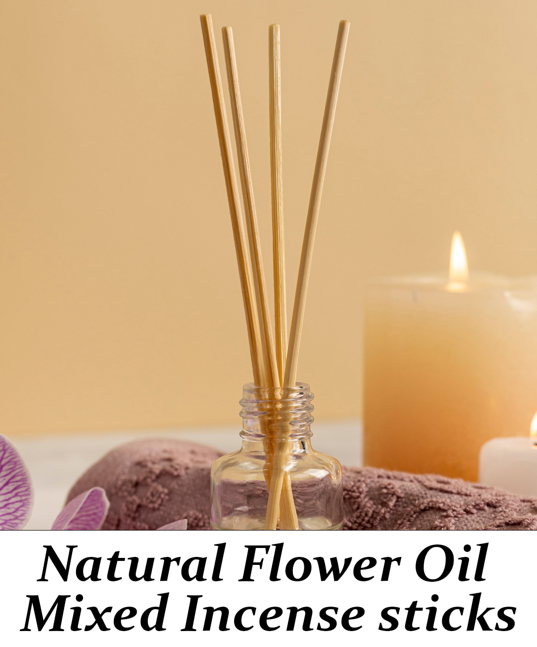 Natural Flower Oil Mixed Incense Sticks