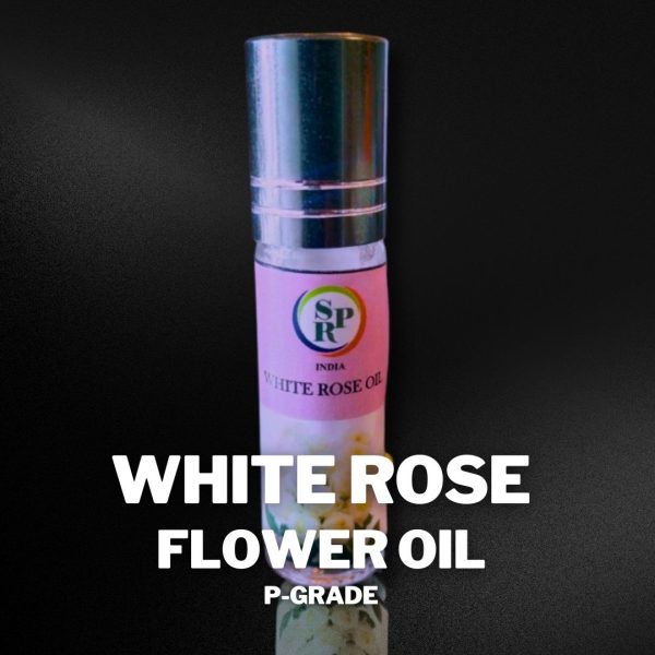 white rose flower oil